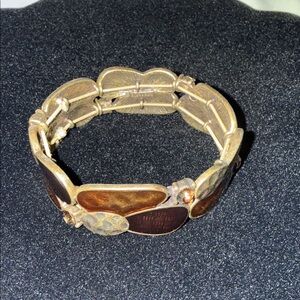 Lia Sophia Gold and Brown Bracelet